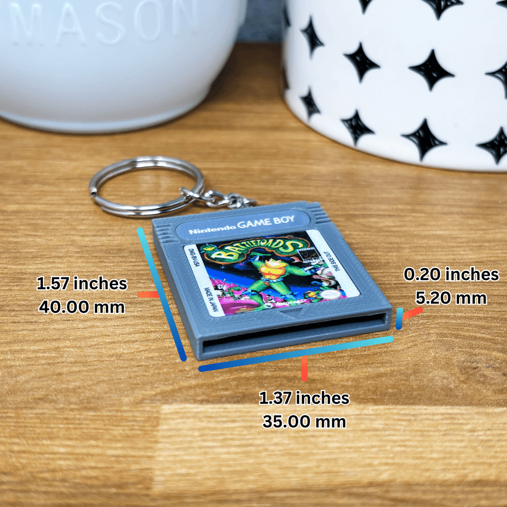 Gameboy Cartridge Keychains