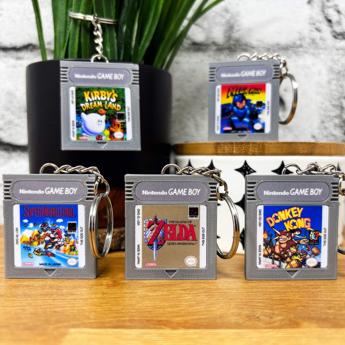 Gameboy Cartridge Keychains