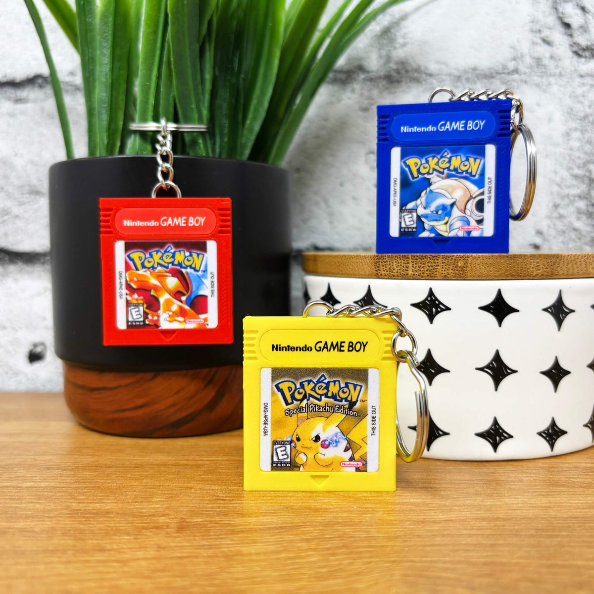 Gameboy Cartridge Keychains