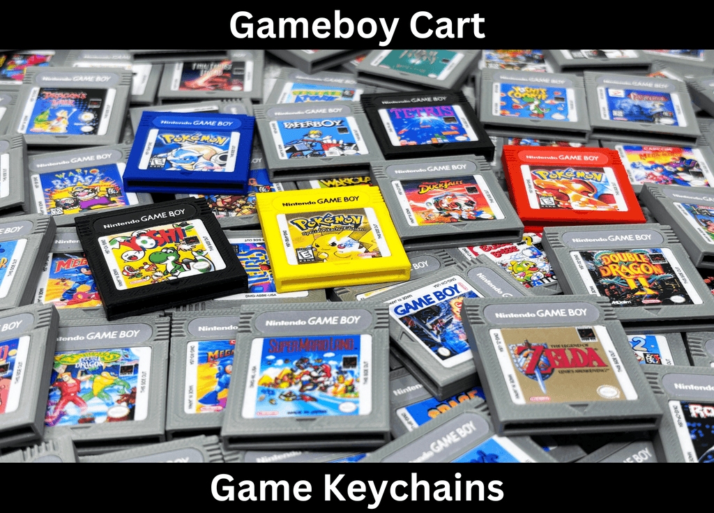 Gameboy Cartridge Keychains