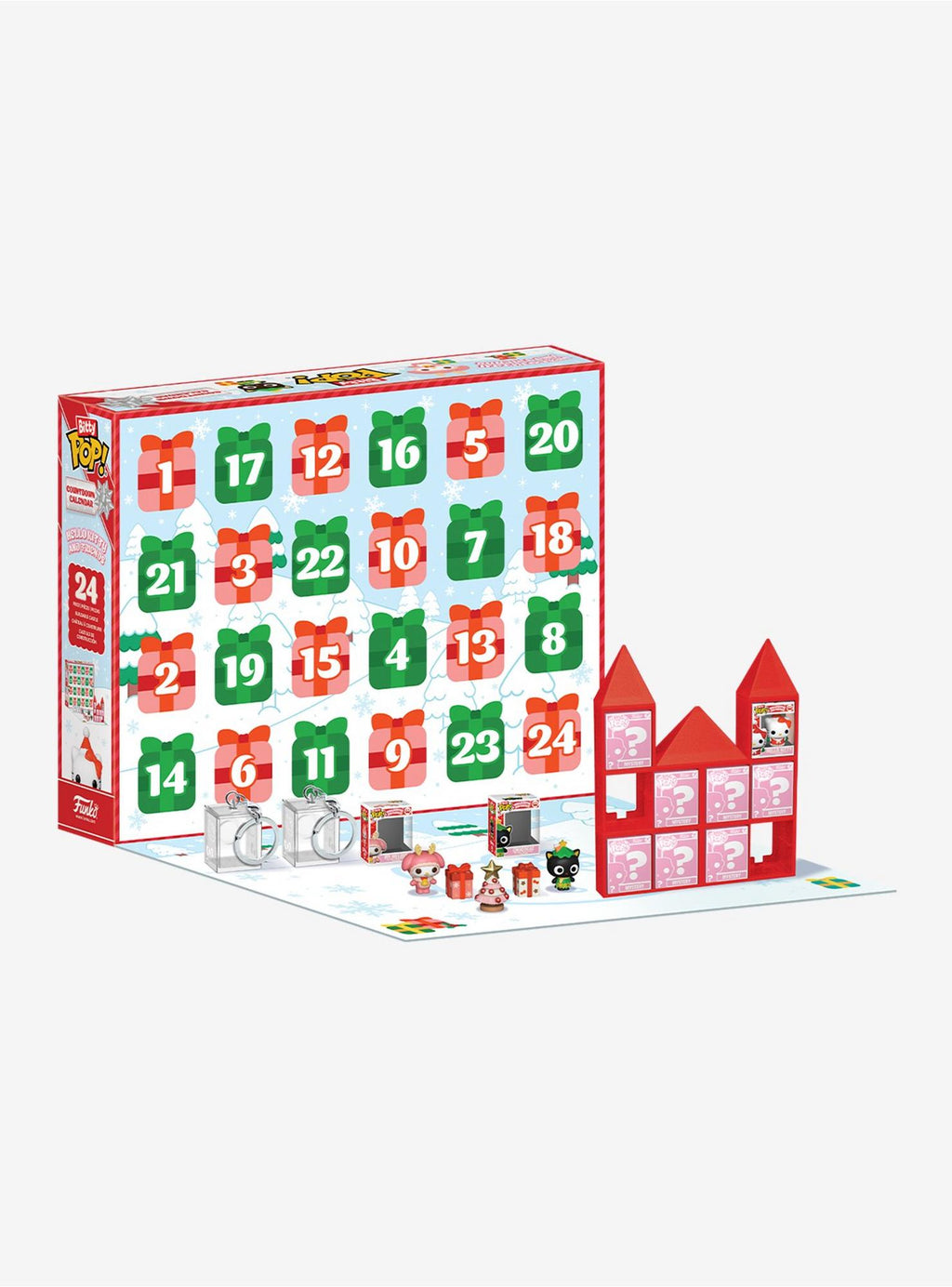Hello Kitty and Friends 24-day countdown calendar open display