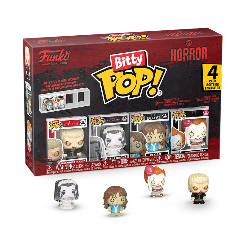 Warner Bros. Horror Bitty Pop! 4-Pack Series 1 front