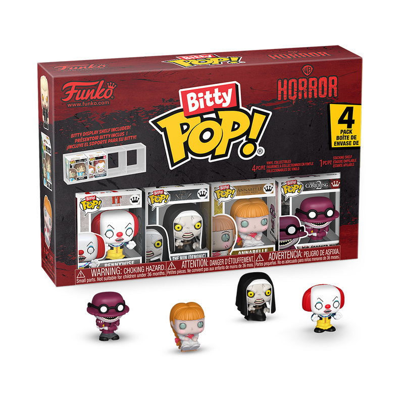 Warner Bros. Horror Bitty Pop! 4-Pack Series 2 front