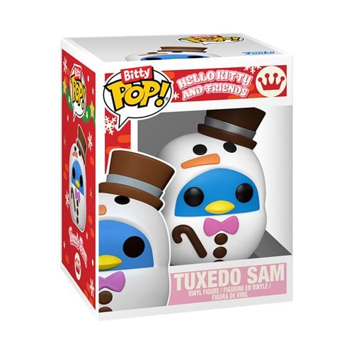 Tuxedo Sam snowman holiday Bitty Pop